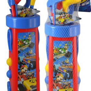 Mickey and the Roadster Racers Golf with Caddy and 3 Golf Clubs in Net Bag