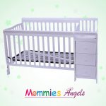Starkcraft Portofino 4-in-1 Fixed Side Convertible Crib and Changer,  Easily Converts to Toddler Bed Day Bed or Full Bed, Three Position Adjustable Height Mattress