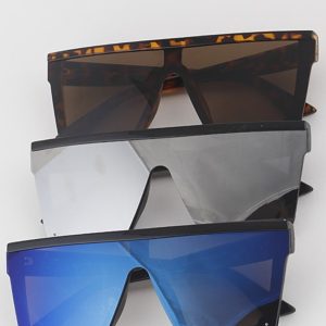 Reversed Frame Shield Sunglasses