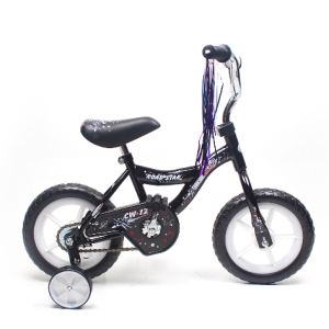 Chromewheels Road Star 12″ BMX Kids Bike EVA Wheels – Black