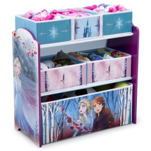 Frozen II Design and Store 6 Bin Toy Organizer