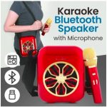 Smart2030 M20 Portable Wireless Karaoke Bluetooth Speaker with Microphone Included Support FM, TF Micro SD & USB Flash