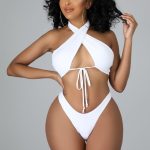 Cross Halter Neck Wrap Top Venechia Bikini Set