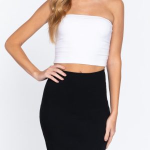 Fitted Mini Ponte Skirt