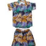 Boys Floral Printed S/S Shirt & Short Set size 12 – 16